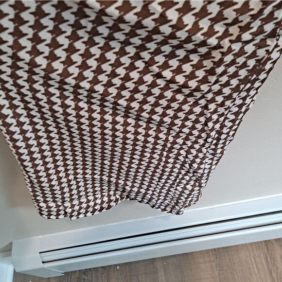 CHARLIE HOLIDAY LOLA HOUNDSTOOTH FLARE PANTS LINED SIZE XS/2 - Picture 9 of 12